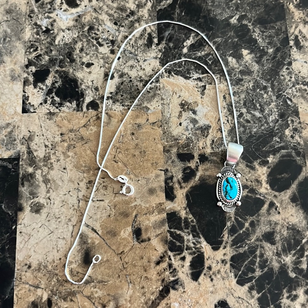turquoise stone necklace